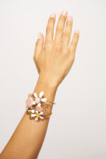 Large flower bouquet cuff - Neroli / Bigarade - Image 3