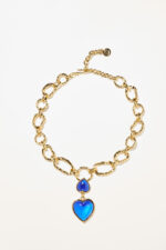 Double-heart necklace- BREAK MY HEART