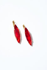 Crystal leverback earrings - COLIBRI - Image 9