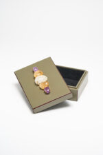 Boîte en bois laqué gris taupe - modèle unique – Image 2