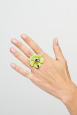 Bague ajustable à fleur - ISCHIA – Image 5