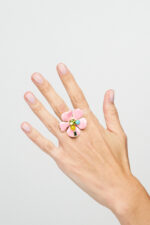 Bague ajustable à fleur - ISCHIA – Image 8