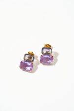 BOUCLES D’OREILLES PERCÉES VIOLET