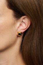 BOUCLE D'OREILLE CLOU KEOPS NOIR KEOPS