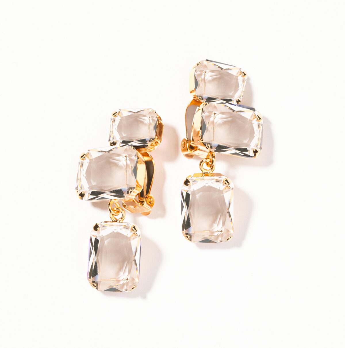 BOUCLES D’OREILLES CLIPS CRISTAL