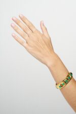 BRACELET OUVERT KEOPS VERT KEOPS