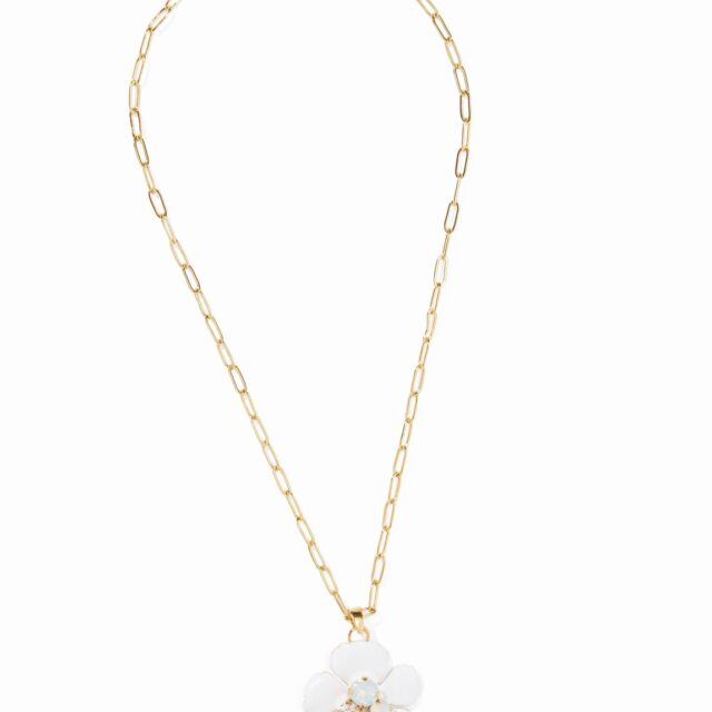 COLLIER PENDENTIF ISCHIA BLANC