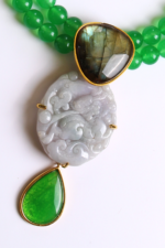 Collier pièce unique - Jade et labradorite – Image 2