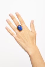 BAGUE A LA TAILLE BLEU FONCE