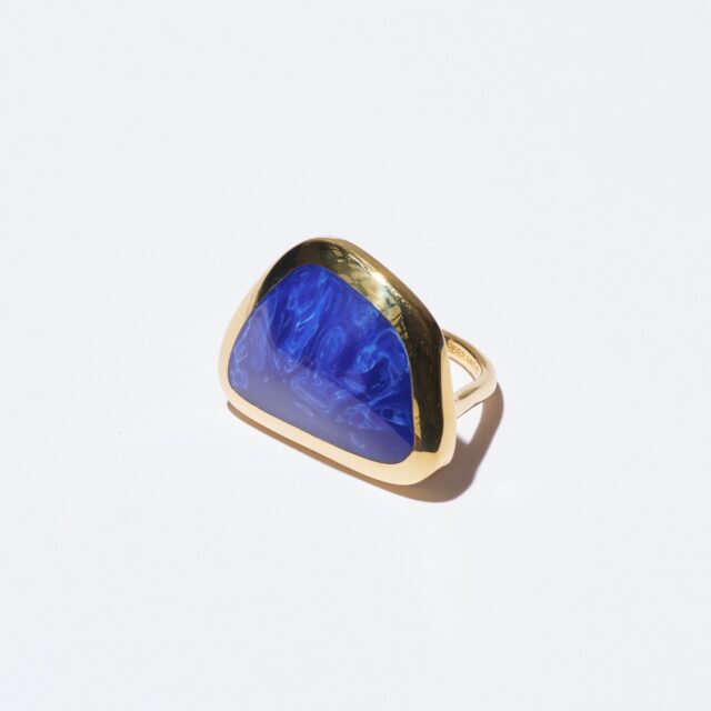 BAGUE A LA TAILLE RIVIERA BLEU