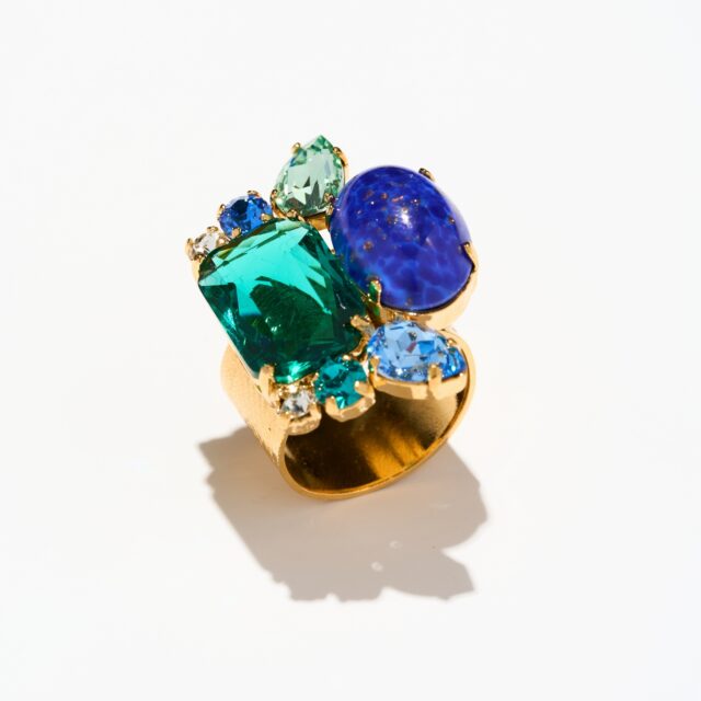 BAGUE AJUSTABLE BLEU