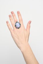 BAGUE AJUSTABLE BLEU