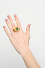 BAGUE AJUSTABLE EUGENIE VERT