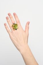 BAGUE AJUSTABLE EUGENIE VERT
