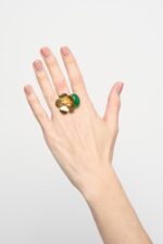 BAGUE AJUSTABLE VERT