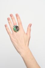 BAGUE AJUSTABLE VERT