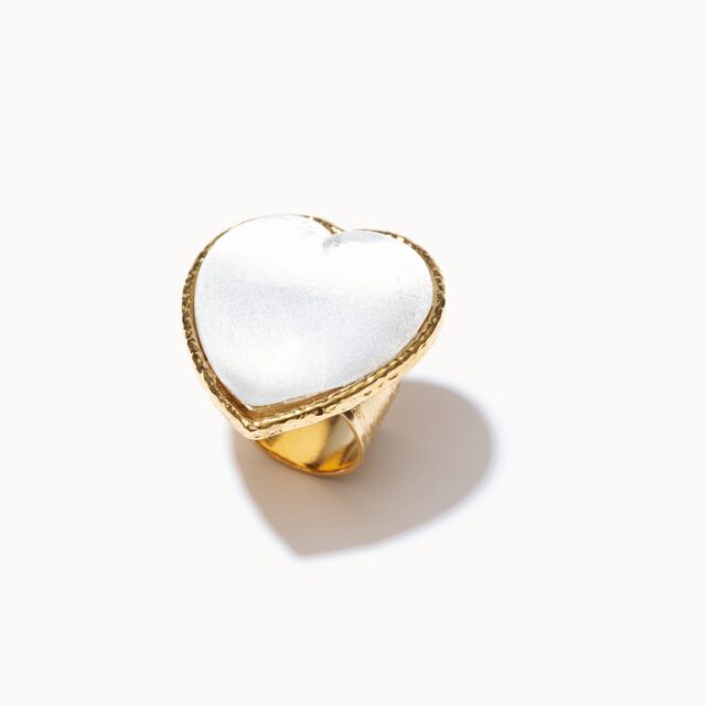 BAGUE BREAK MY HEART BRUN