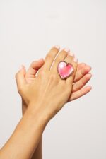 BAGUE BREAK MY HEART FUCHSIA