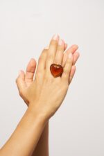 BAGUE BREAK MY HEART ORANGE