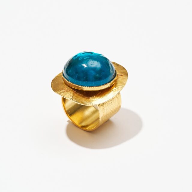 BAGUE ETNA BLEU CLAIR