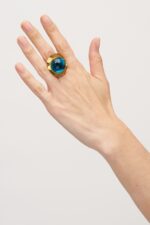 BAGUE ETNA BLEU CLAIR