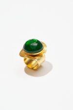 BAGUE ETNA VERT FONCE