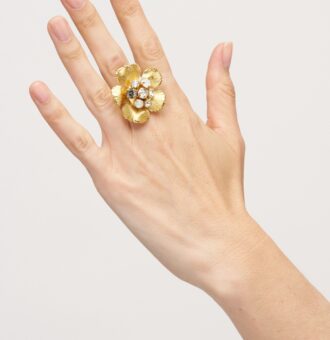 BAGUE PETITE FLEUR MONA LISA CRISTAL