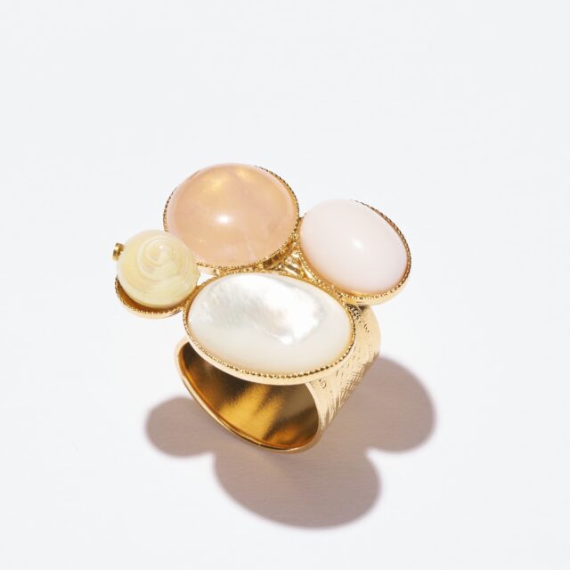 BAGUE TAILLE AJUSTABLE CORFU BLANC