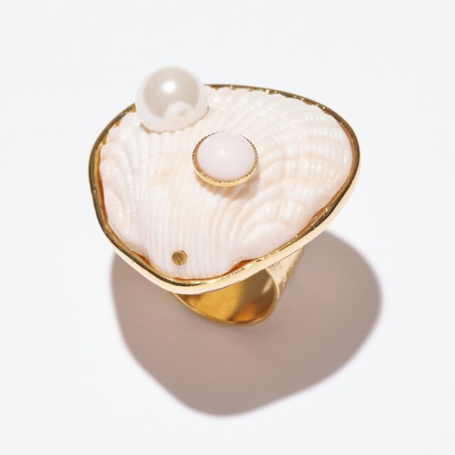 BAGUE TAILLE AJUSTABLE CORFU BLANC