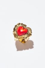 BAGUE TAILLE AJUSTABLE ROUGE