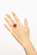 BAGUE TAILLE AJUSTABLE ROUGE