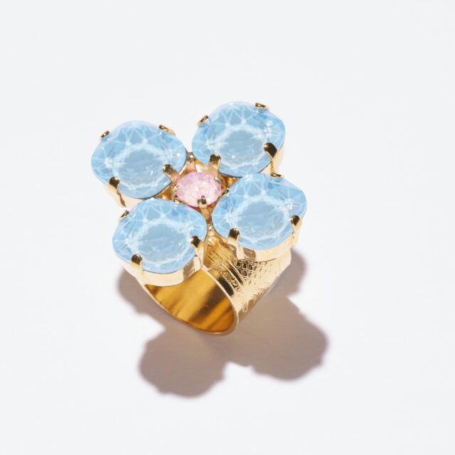 BAGUE TAILLE AJUSTABLE SORBET BLEU