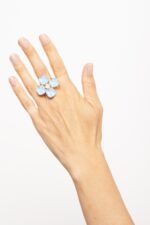 BAGUE TAILLE AJUSTABLE SORBET BLEU