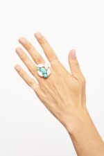 BAGUE TAILLE AJUSTABLE TURQ