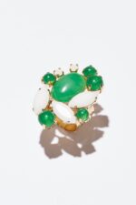 BAGUE TAILLE AJUSTABLE VERT