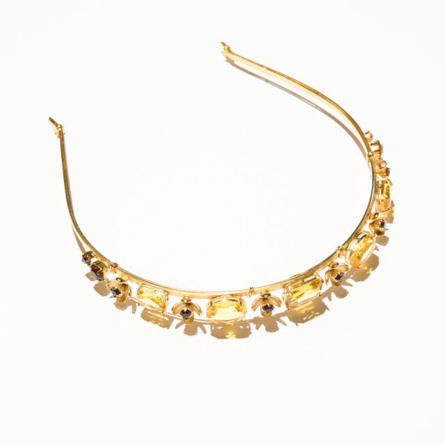 BIJOU DE TETE EUGENIE JAUNE