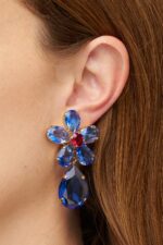 BO CLIP FLEUR SOFIA BLEU