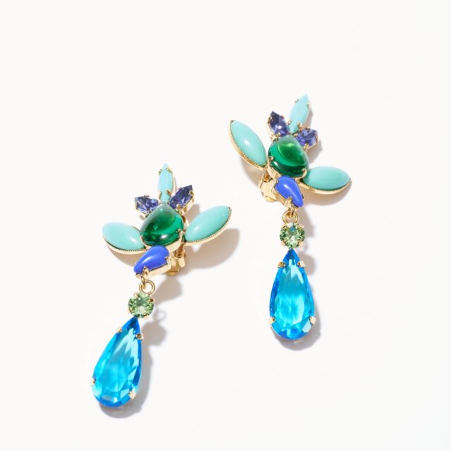 BO CLIP LONGUE COLIBRI BLEU