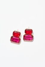 BOUCLES D’OREILLES PERCÉES ROUGE