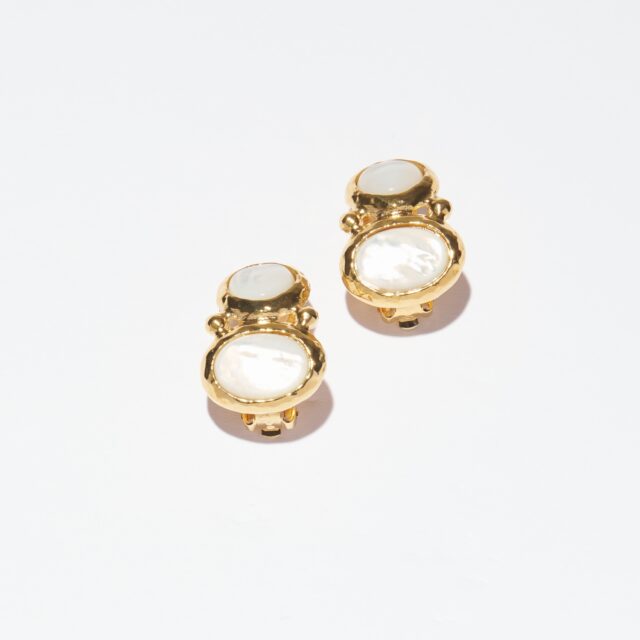 BOUCLES D'OREILLES CLIPS BLANC