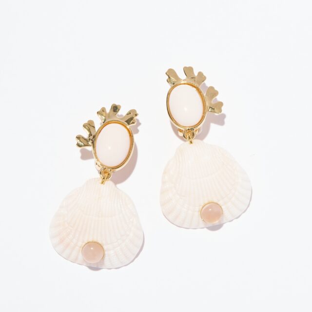 BOUCLES D'OREILLES CLIPS BLANC