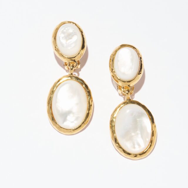 BOUCLES D'OREILLES CLIPS BLANC