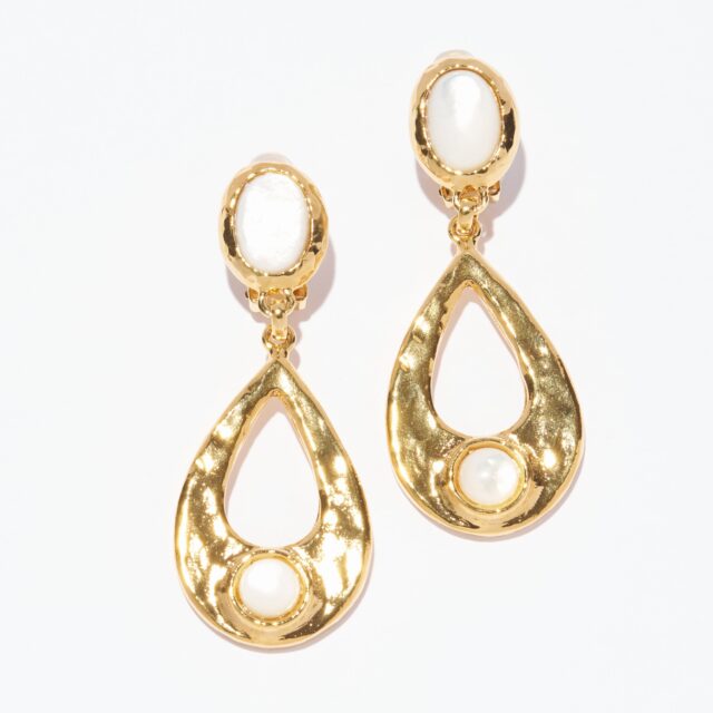 BOUCLES D'OREILLES CLIPS BLANC