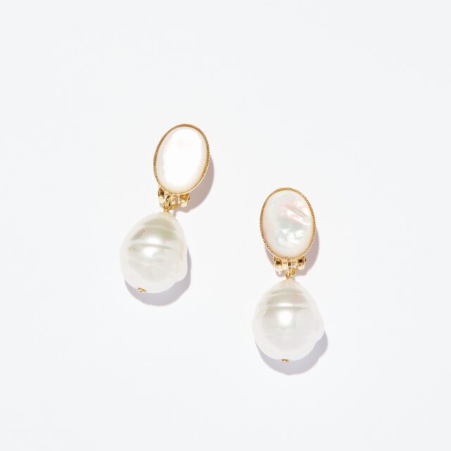 BOUCLES D'OREILLES CLIPS BLANC