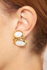 BOUCLES D'OREILLES CLIPS BLANC