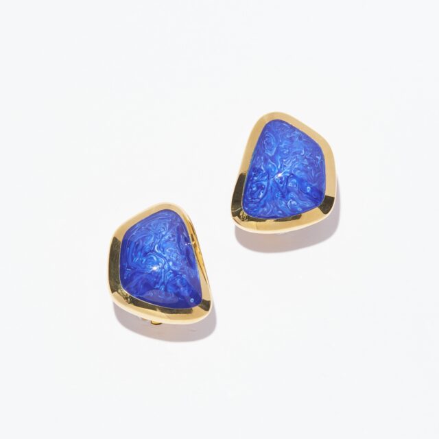 BOUCLES D'OREILLES CLIPS BLEU