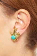 BOUCLES D'OREILLES CLIPS BLEU