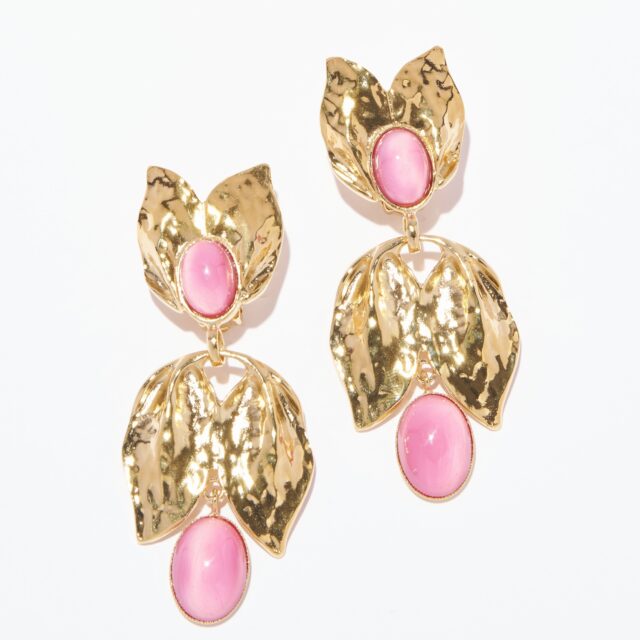 BOUCLES D'OREILLES CLIPS ROSE