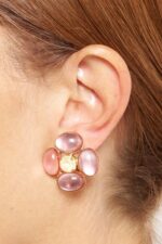 BOUCLES D'OREILLES CLIPS ROSE