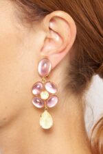 BOUCLES D'OREILLES CLIPS ROSE